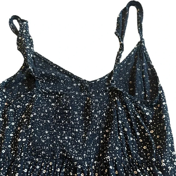 Saltwater Luxe Black Floral Jumpsuit Romper Flowy Boho Size Small Women's - Picture 9 of 13